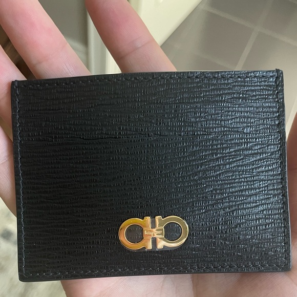 Authentic Salvatore Ferragamo Leather Card Holder - Picture 2 of 2